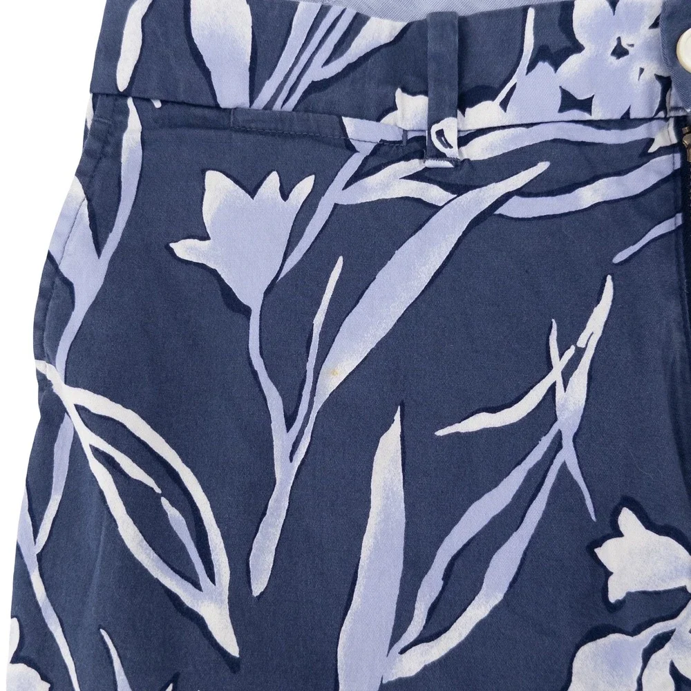 Polo Ralph Lauren Mens 33 Golf Classic Fit Shorts Blue Floral‎ Cotton Hawaiian